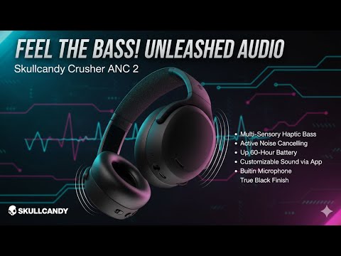 Insane Bass & 60 H Battery! Skullcandy Crusher ANC 2 Headphones Review