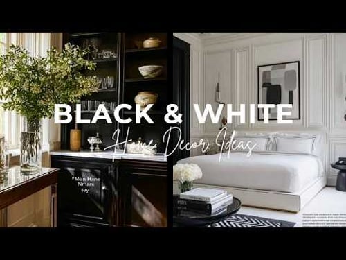 Creating BLACK AND WHITE Aesthetics At Home