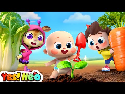 Learn Vegetables and Fruits | How Do You Plant a Cabbage? | Nursery Rhymes & Kids Songs | Yes! Neo