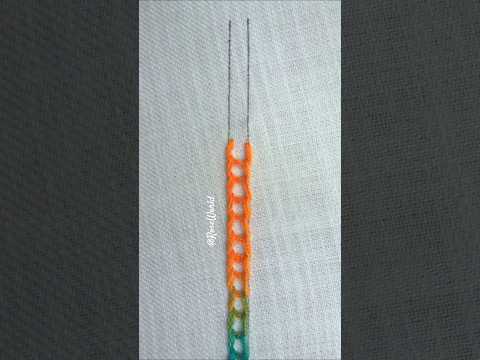 💥Superb Viral hand embroidery border design🧵🪡