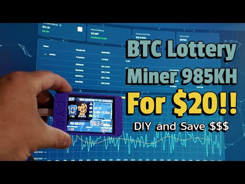 DIY Faster Bitcoin Lottery Ticket Miner 985KH For $20!! #crypto #bitcoin
