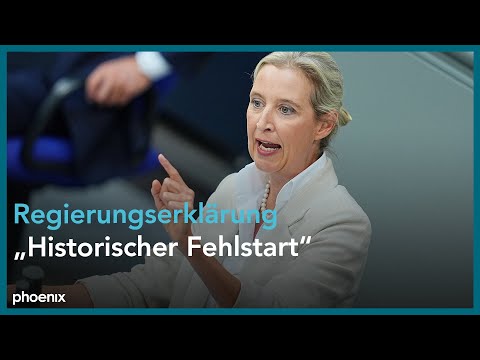 Aussprache zur Regierungserklärung: Alice Weidel (AfD)
