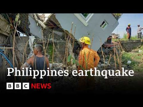 At least 69 killed in 6.9-magnitude earthquake in Philippines | BBC News