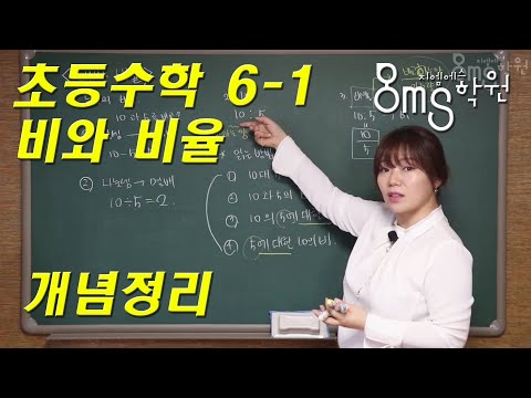 초6-1 4단원 비와 비율 개념정리