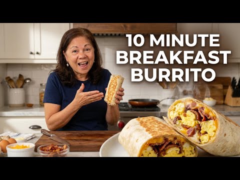 Budget Breakfast Burrito in 10 Minutes | Homemade & Delicious