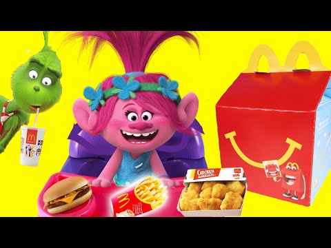 Dreamworks Trolls World Tour Happy Meal Full Set | Ellie Sparkles Trolls Compilation