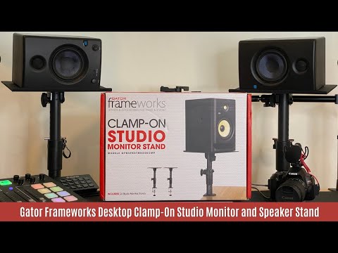 Gator Frameworks Desktop Clamp-on Studio Monitor Stands Review