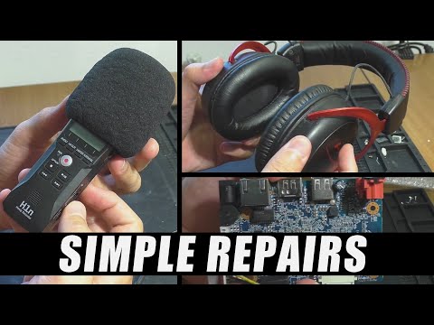 SIMPLE REPAIRS: Zoom H1n Recorder, Hyper X Headphones, Alhua DVR