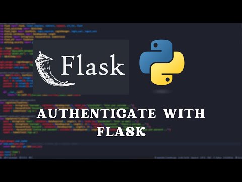 How to program a user authentication system with Python Flask