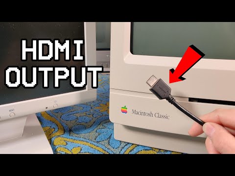 Adding HDMI to a stock Macintosh Classic