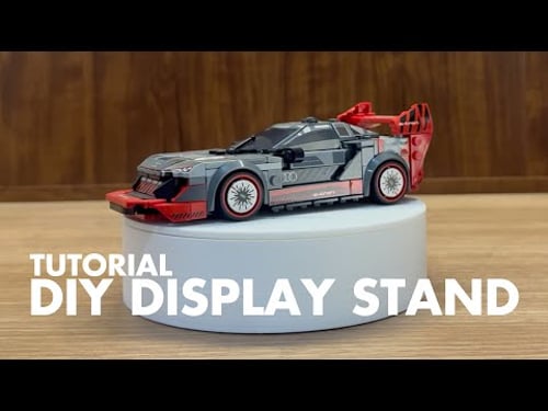 How to Make a cordless 3D Printed Rotating Display Stand (No Coding!)