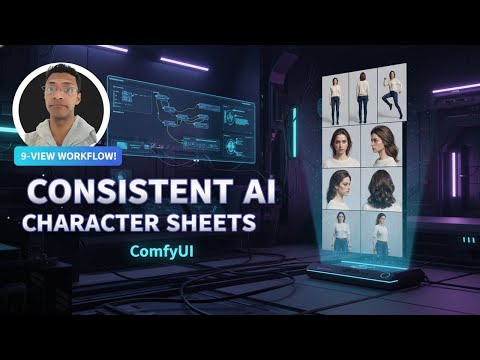 ComfyUI: Consistent AI Character Sheets with Multi-View!