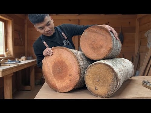 Building a UNIQUE Table From Coconut Wood! Incredible Idea From A 50-Year-Old Carpenter