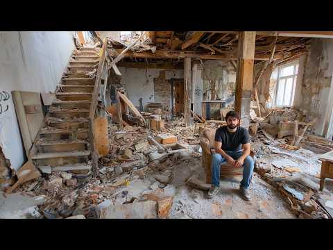 Man Transforms RUINED HOUSE into a LUXURY LOFT | Start to Finish by @Guillaume Bay Explique