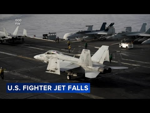 US fighter jet rolls off aircraft carrier, sinks into Red Sea, Navy says
