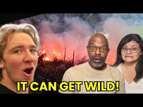 WOH! AMERICANS REACT To My First German Soccer Game!