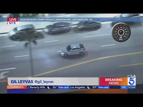 LAPD chase suspected car thief | Los Angeles Car Chases