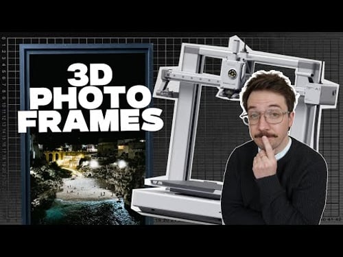 Designing magnetic 3D printed photo frames.