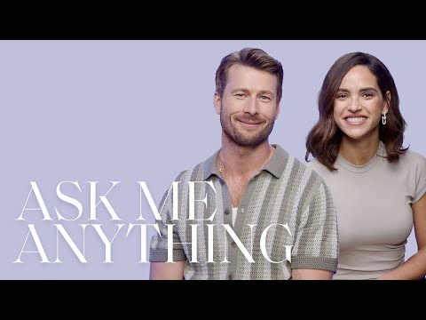 Glen Powell & Adria Arjona Share Their Most Embarrassing On-Set Moment | Ask Me Anything | ELLE