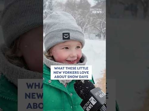 What these little New Yorkers love about snow days