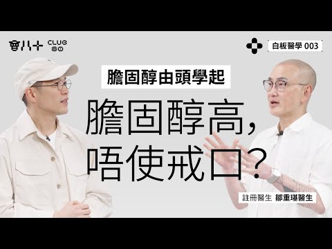 白板醫學 003|註冊醫生 鄒重璂醫生 @毛豆醫學院 | 膽固醇高,唔使戒口?|膽固醇唔係越低越好|膽固醇由頭學起|AI生成字幕|27/5/2025