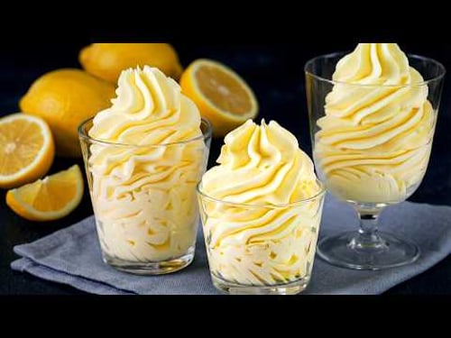 My Italian Family Trick! no SUGAR! The most amazing Lemon Dessert in 5 minutes! Lemon mousse
