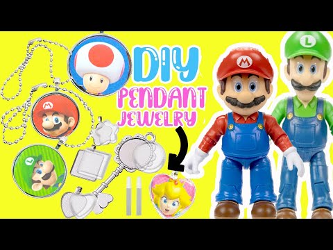 The Super Mario Bros Movie DIY Pendant Jewelry! Crafts for Kids