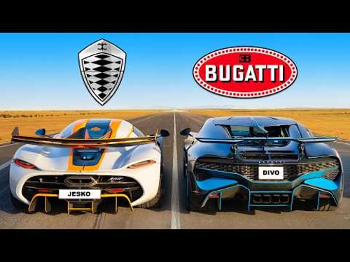 Bugatti Divo vs Koenigsegg Jesko: DRAG RACE