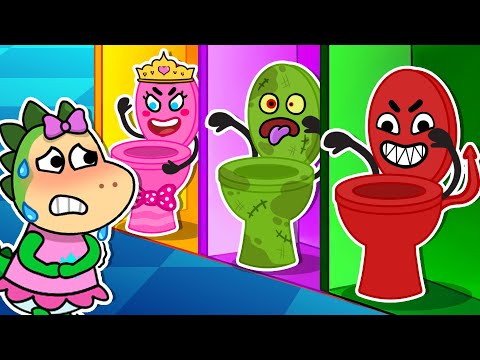 😰 Sparkle vs Toilet Monsters! 🚽🧛♀️ Can she escape? | And Other Fun Stories for Kids by Fire Spike🔥
