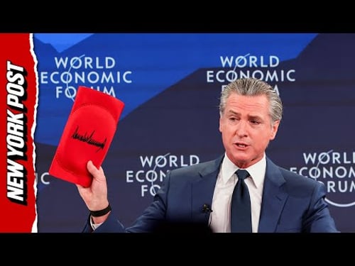 Newsom Trolls Trump With Autographed Knee Pads