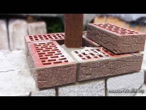Кирпичная кладка 1-го ряда колонны