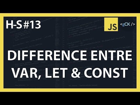 Quelle est la différence entre var, let et const | Fonctionnalités de l'ES6 (ES2015)