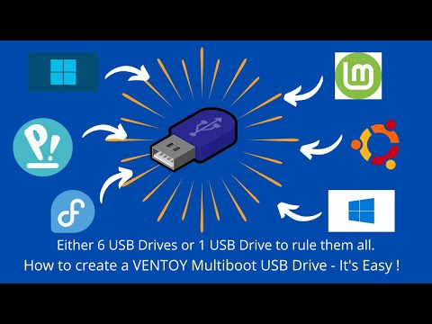 How to create a VENTOY Multiboot USB Drive - Easy to Use ! #multiboot
