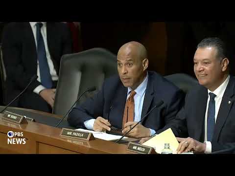 WATCH: Sen. Booker questions Attorney General Pam Bondi on Justice Department in Trump's 2nd term