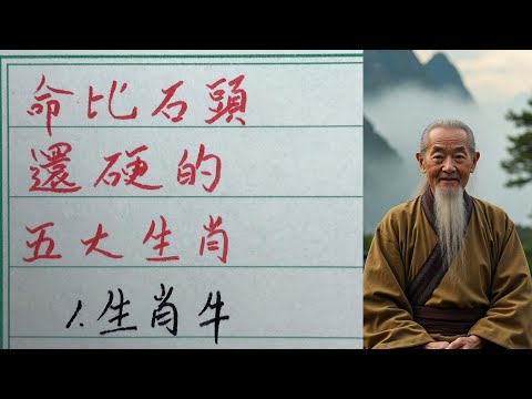 老人言:命比石頭還硬的五大生肖:熬得住苦、扛得住難,越挫越強! #硬笔书法 #手写 #中国书法 #中国語 #毛笔字 #书法 #毛笔字練習 #老人言 #中國書法 #老人 #傳統文化