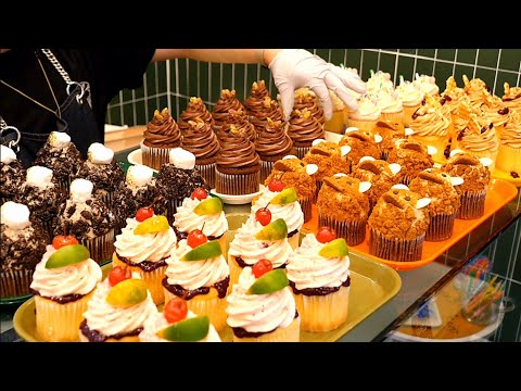 6 sweet creamy rich cupcakes - Korean street food