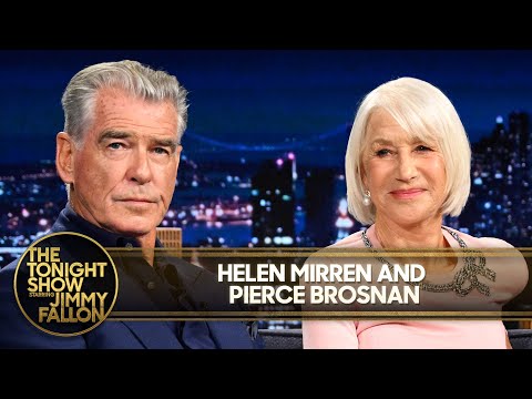 Helen Mirren and Pierce Brosnan Try Jimmy's Celebrity Tomato Salsa, Talk The Thursday Murder Club