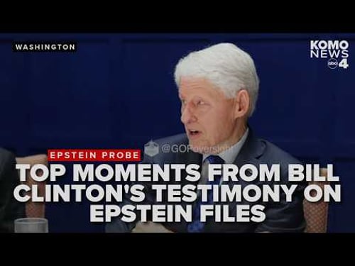 SUPERCUT: Top moments from former President Bill Clinton's deposition on Jeffrey Epstein