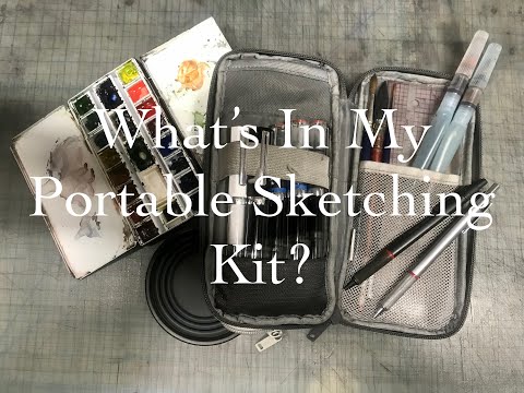 What is in my sketching kit?
