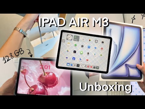 IPAD AIR M3 Unboxing (2025) 🌟💌 | 11 inch, 128 GB (blue) + apple pencil pro