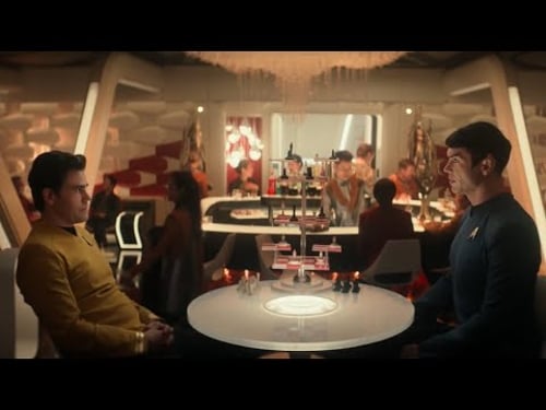 Kirk/Spock chess scene - Star Trek Strange New Worlds S03E10