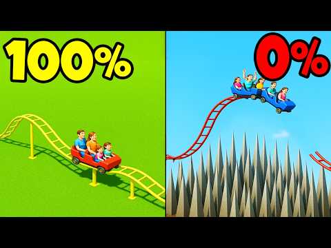 100% vs 0% Roller Coaster SURVIVAL CHANCE! | Planet Coaster 2