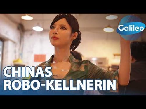 Mensch oder Maschine? - Chinas berühmte Robo-Kellnerin