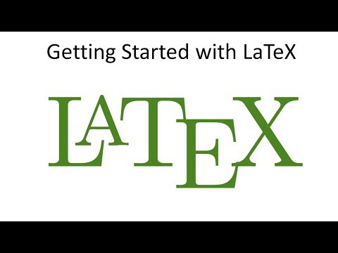 Getting Started with LaTeX
