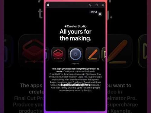 Move Over Adobe Creative Cloud, Apple Creator Studio Is Here