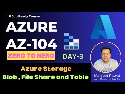 Azure AZ-104 Zero to Hero Playlist 2024 ! DAY-1 ! Configure Azure Storage Blob ! Storage Explorer