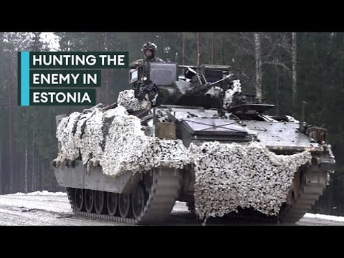 British Army and Nato forces test Estonia's biggest security threat