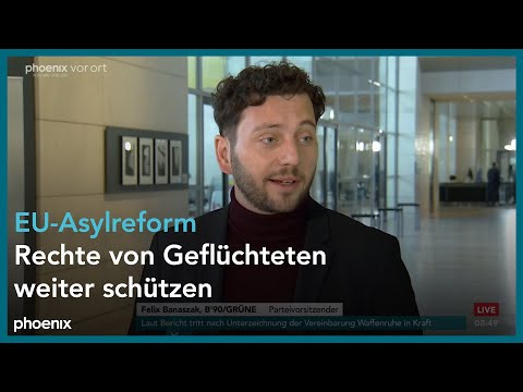 bundestagesgespräch mit Alexander Hoffmann und Felix Banaszak zur EU-Asylreform am 09.10.25