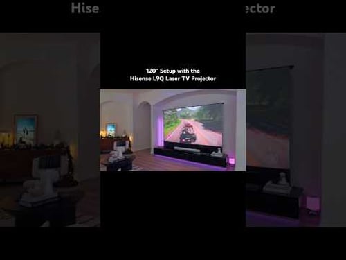 120” Hidden Projector Setup #HisenseL9Q