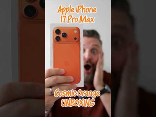 Apple iPhone 17 Pro Max Cosmic Orange Unboxing